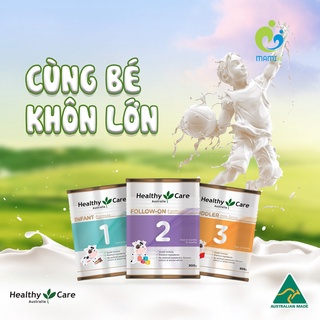 Sữa bột Healthy Care Úc số 1,2,3 tăng cân, phát triển chiều cao cho bé 900g