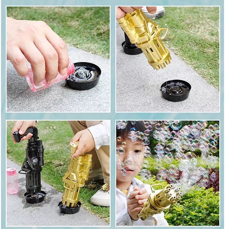 Đồ chơi bắn bong bóng nhiều mẫu tặng nước pha giá siêu rẻ cho bé vui chơi Kumi toys
