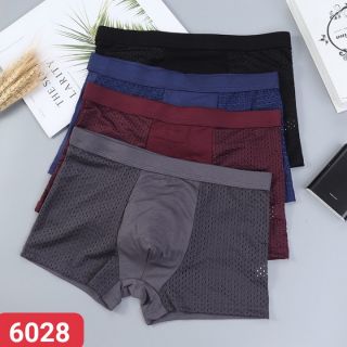 [50-90kg] Set 4 QUẦN LÓT NAM COTTON PHỐI LƯỚI THÔNG HƠI _ SỊP ĐÙI LƯNG THUN BẢNG LỚN #6028
