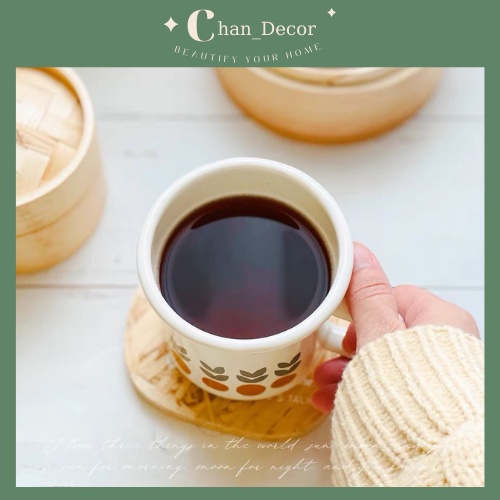 Bộ ấm chén tráng men đun nước hoạ tiết quả cam 🍊phong cách Hàn Quốc/ Homestay 𝑪𝑯𝑨𝑵 𝑫𝑬𝑪𝑶𝑹