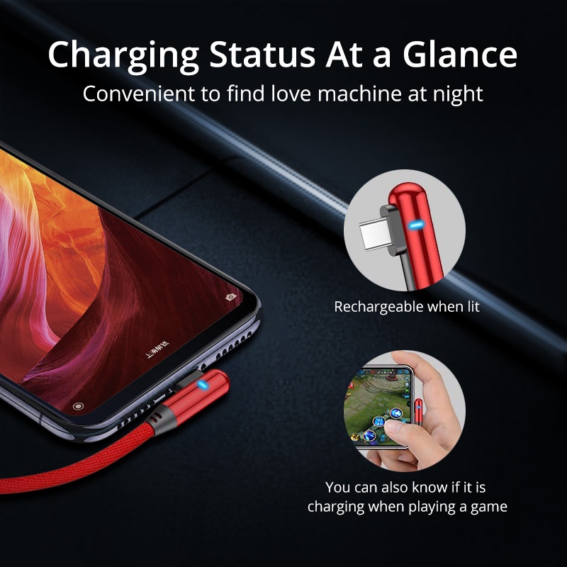 Dây Cáp Sạc HdoorLink Usb Loại C 90 Độ Cho Samsung / Android