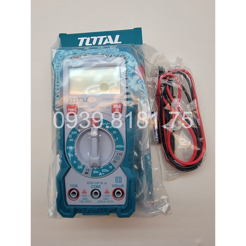 TOTAL Đồng hồ vạn năng TMT46001 DM200