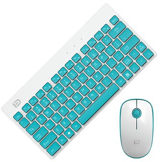 Bộ bàn phím kèm chuột không dây nhỏ gọn Forter 1500 đen đỏ cao cấp
