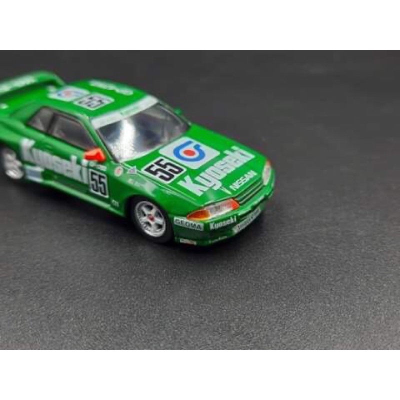 Xe Mô Hình Nissan Skyline GT-R (R32) GR.A #55 Kyoseki 1993 Japan Touringcar Championship RHD 1:64 Minigt ( Xanh )