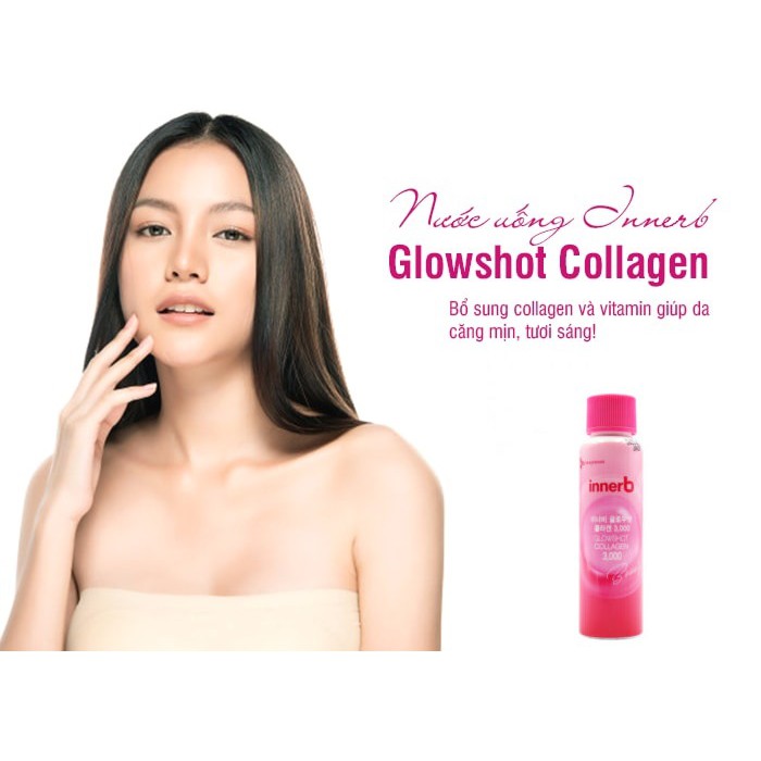 Hộp 6 chai nước uống Collagen Vitamin C sáng da InnerB Glowshot (50mlx6) | BigBuy360 - bigbuy360.vn