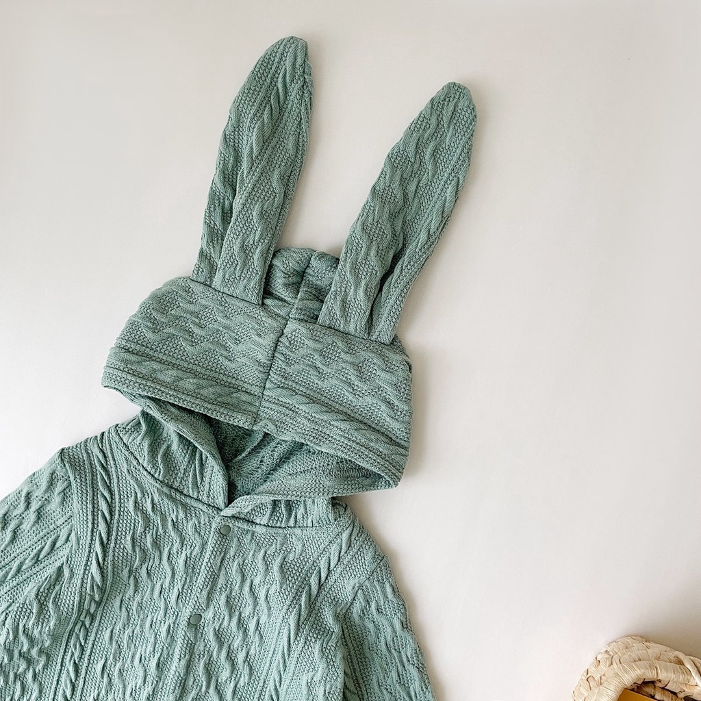 Sanlutoz Áo Sweater Dệt Kim Dày Dặn Giữ Ấm In Họa Tiết Thỏ Dễ Thương Thời Trang Mùa Đông Cho Bé