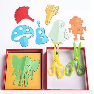 Bộ Đồ Chơi Cắt Giấy Thủ Công Cho Bé (240 Giấy Mày Và 2 Kéo Cắt An Toàn)
