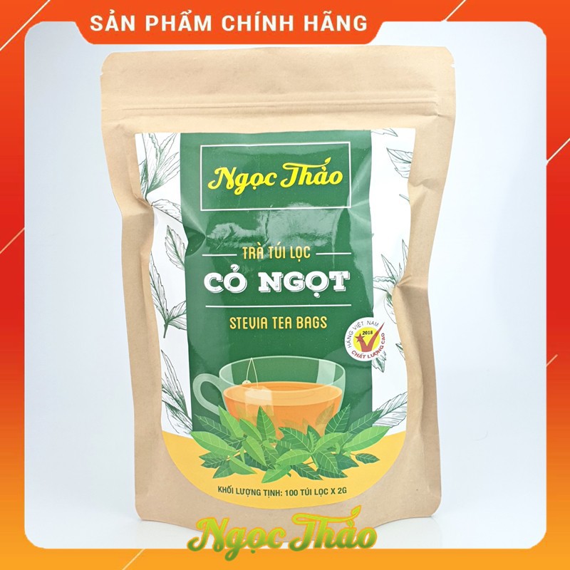 Trà cỏ ngọt  Ngọc Thảo 100 túi lọc