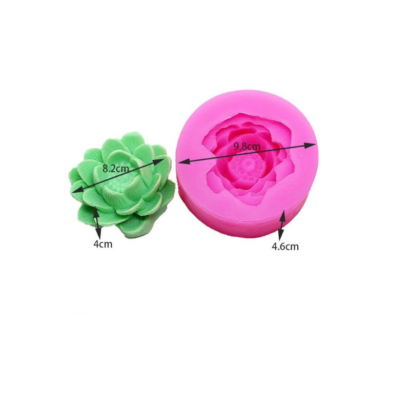 Combo 4 khuôn silicon 4D đầm sen cá vàng