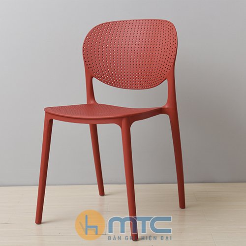 Ghế Lỗ Nhựa Đúc Nguyên Khối Hol Sankyo Thủng Lỗ Tựa Lưng Ngồi Quán Cafe, Nhà Hàng, Hội Nghị
