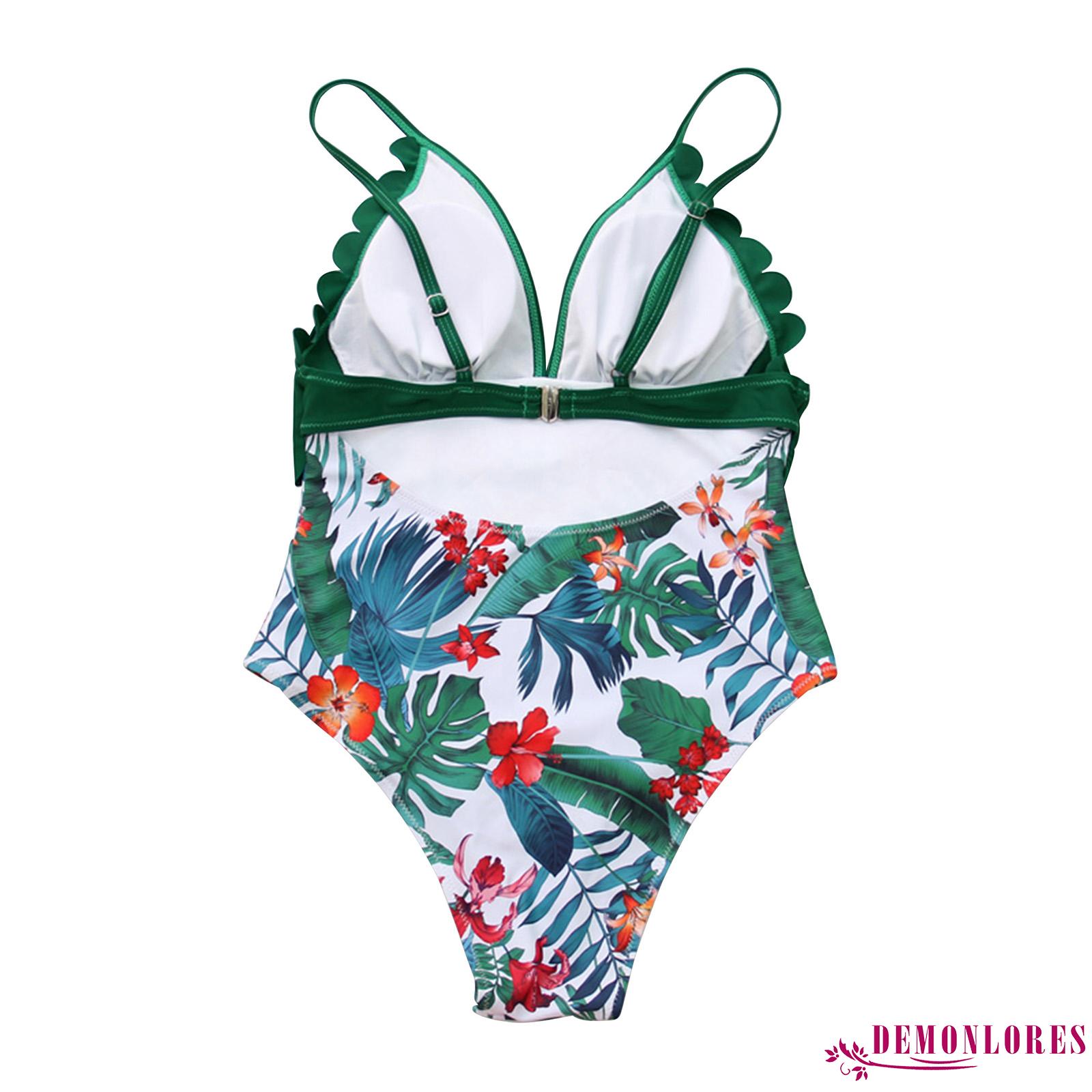 Đồ Tắm Một Mảnh In Họa Tiết Cây Xanh Quyến Rũ Dành Cho Nữ | BigBuy360 - bigbuy360.vn