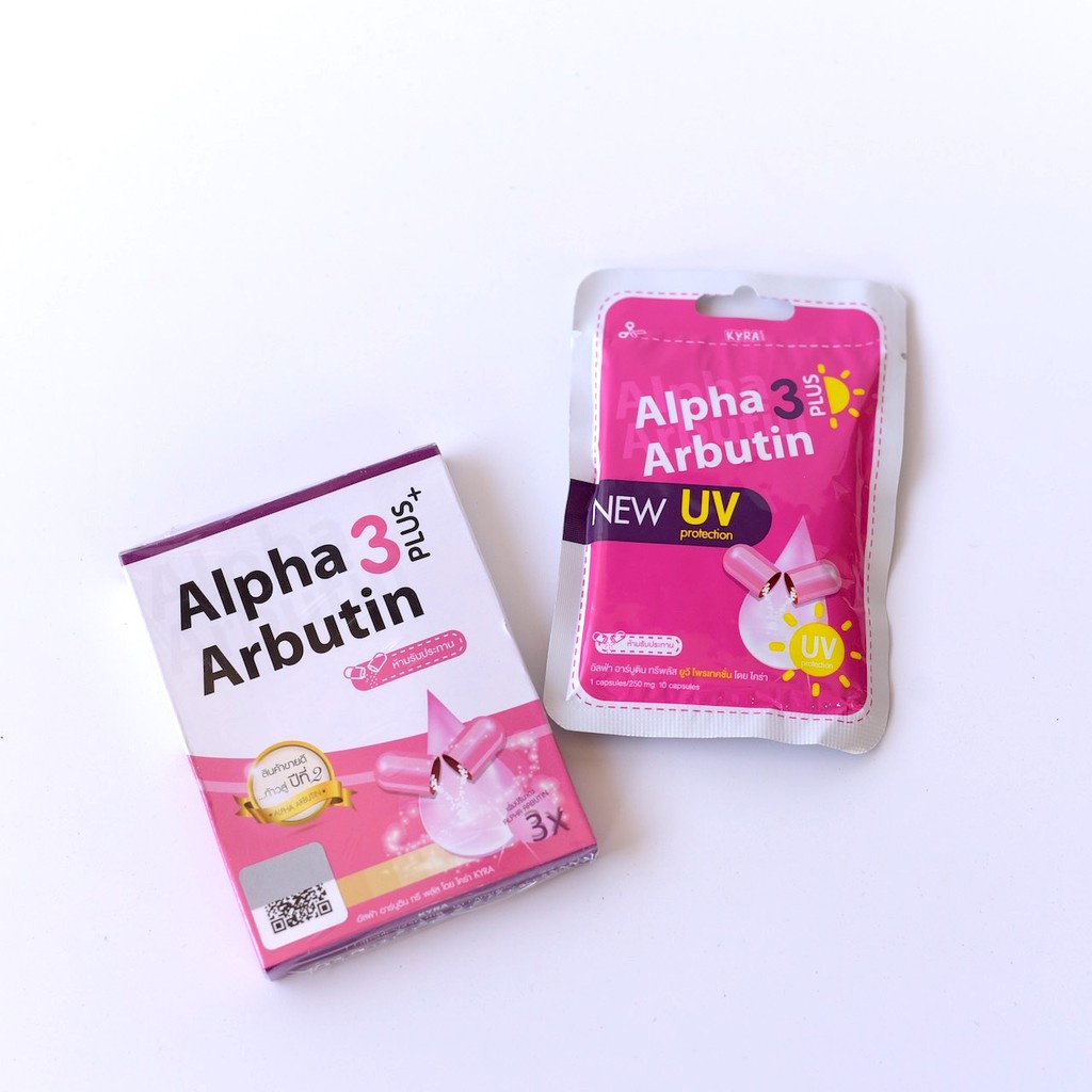 [ Hàng Auth ] Vĩ 10 Viên Kích Trắng Alpha Arbutin 3 Plus Chống Nắng UV