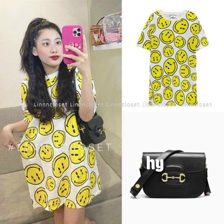 Váy xuông mặt cười vàng