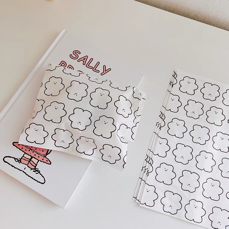 Túi Giấy Gói Quà, Đựng Đồ Nhỏ Gấu Tròn Line Circle Bear