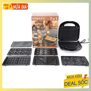 Máy nướng bánh mì, Làm bánh bánh waffle 7 loại khuôn