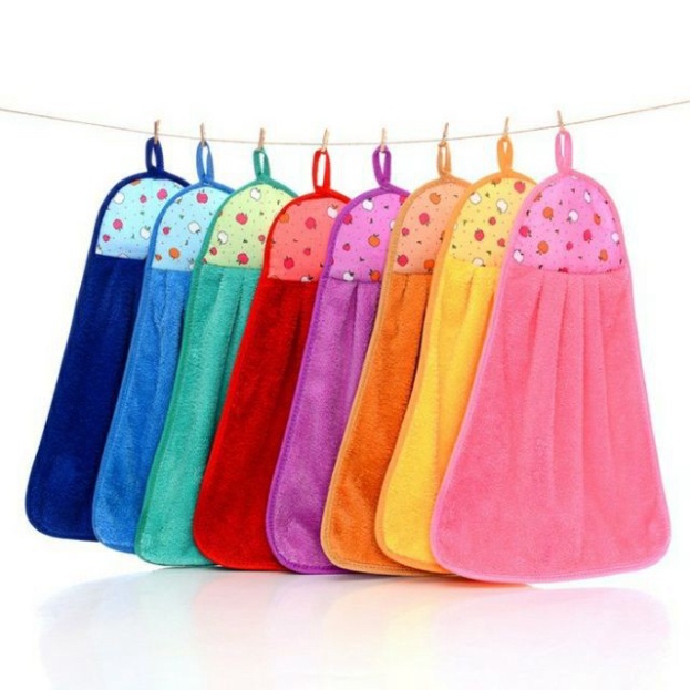 Khăn lau tay treo tường siêu mềm sợi cotton, khăn lau tay nhà bếp treo tường
