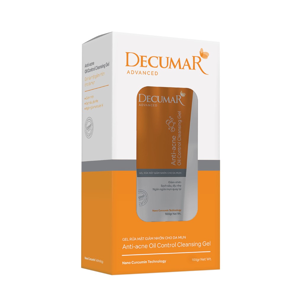 Sữa rửa mặt dạng Gel Decumar Advanced 100gr kiểm soát nhơn mụn hoàn toàn mới