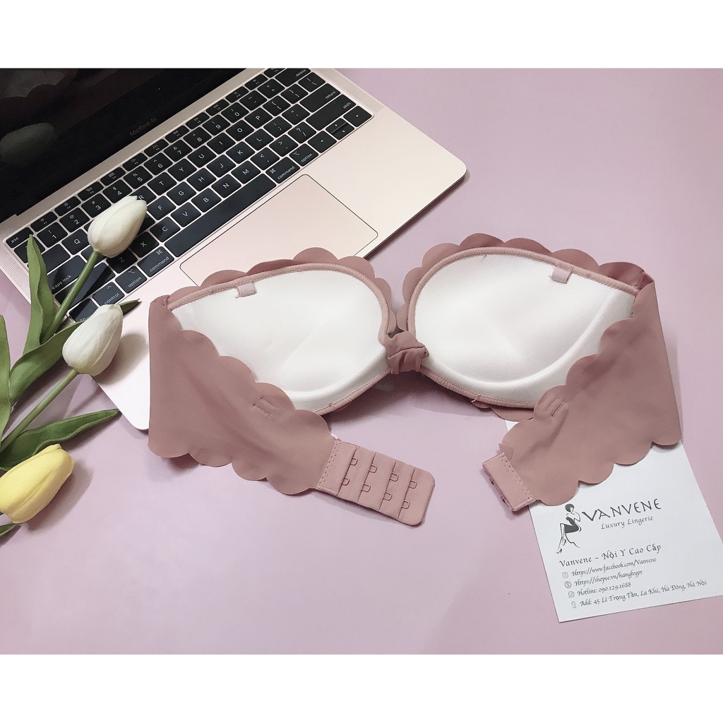 VANVENE ÁO LÓT / ÁO NGỰC SU ĐÚC CÁCH ĐIỆU HÌNH NƠ KHÔNG GỌNG NÂNG NGỰC AB602 | BigBuy360 - bigbuy360.vn