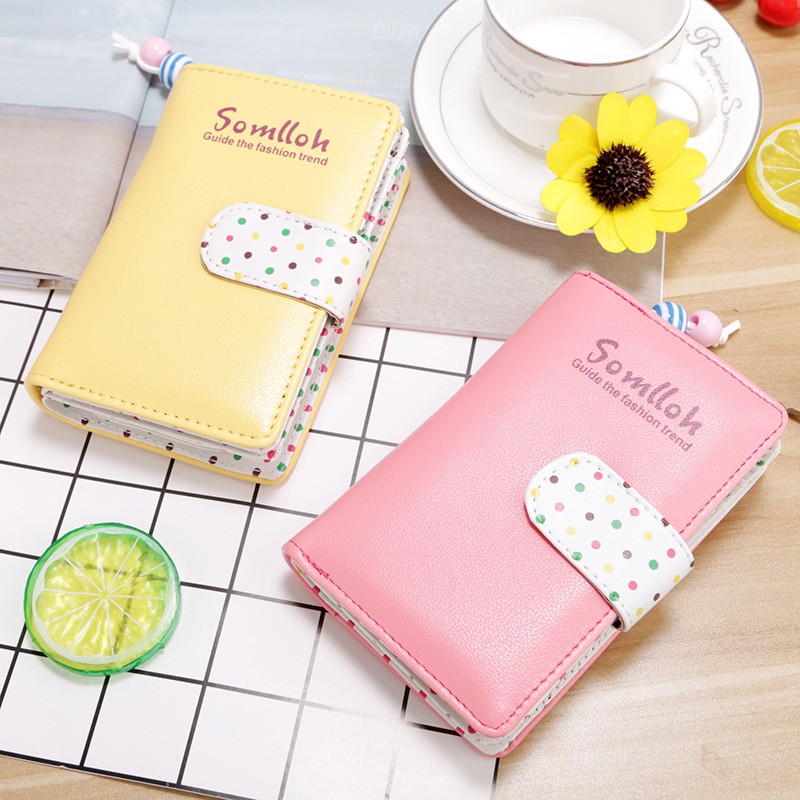 KAITIFEI Ví cầm tay Đẹp Da Giá Rẻ Ngắn Bóp Đựng Tiền Nhỏ Mini bằng da thiết kế đơn giản thời trang xinh xắn cho nữ