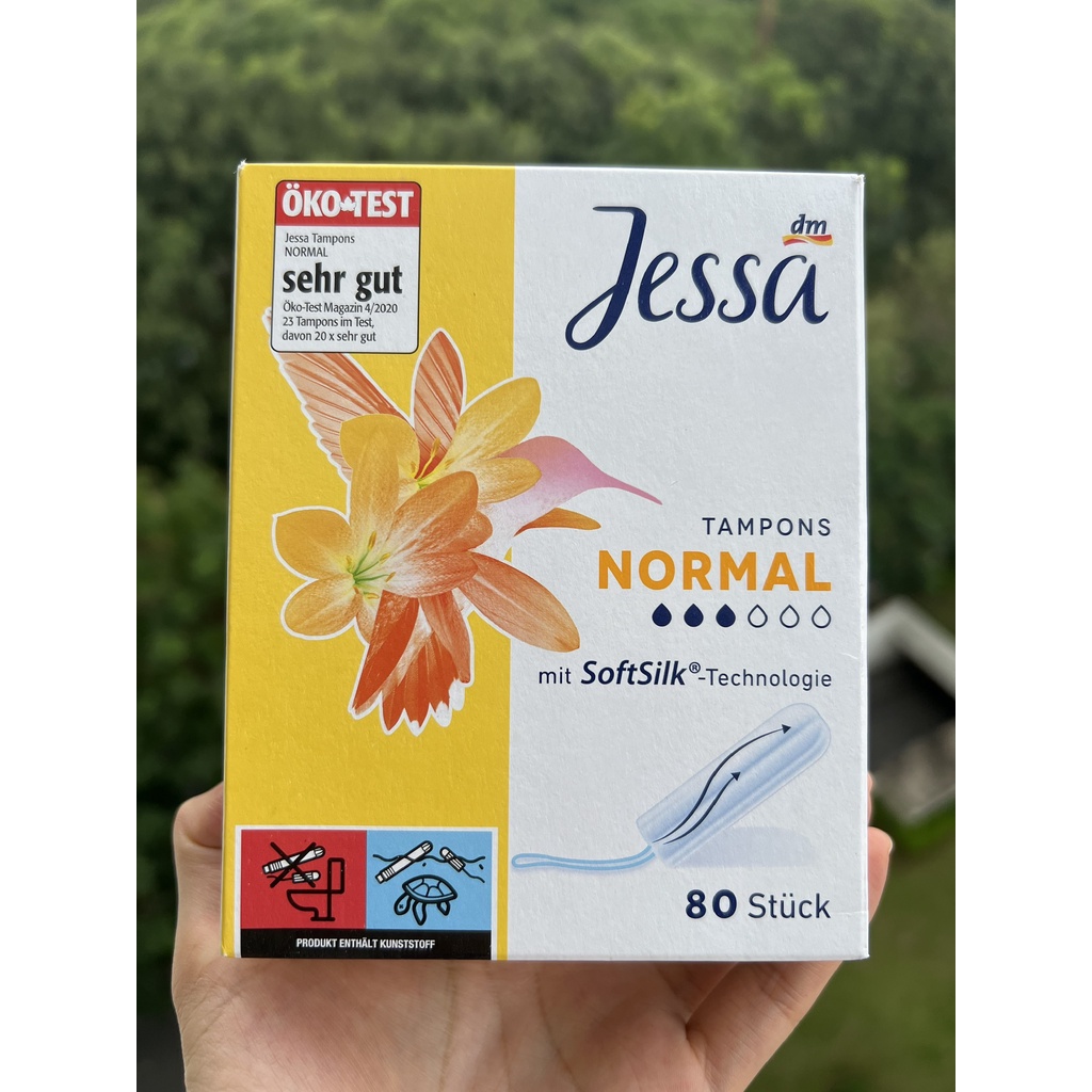 Tách lẻ combo 10 Băng vệ sinh Tampon Jessa đủ size