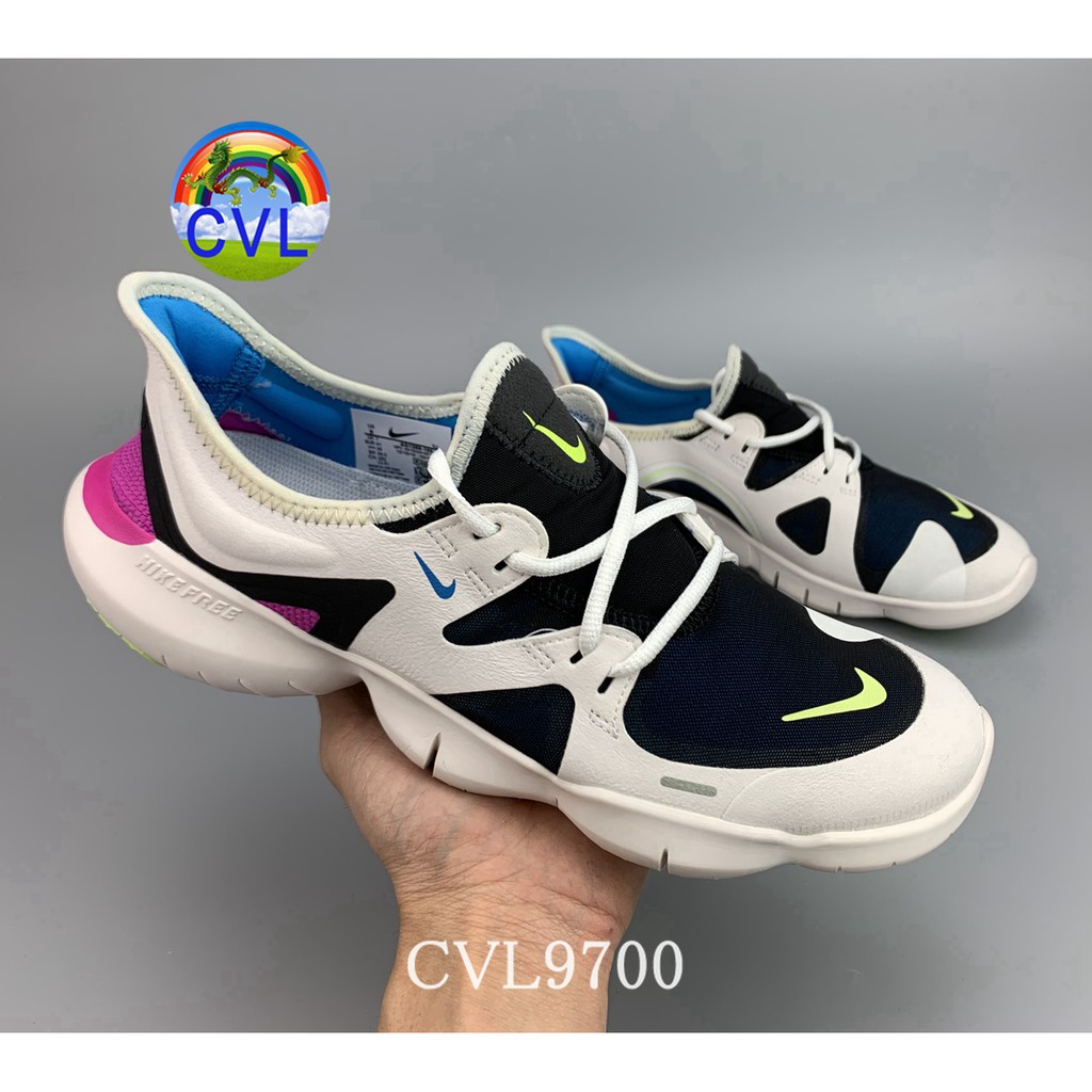 Giày Thể Thao Nike Free Rn5.0 Aq1289-100 Siêu Mềm Thoáng Khí Cho Nam Và Nữ 1