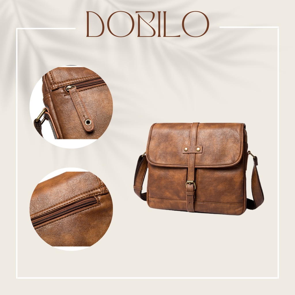 Túi Đeo Chéo Da, Túi Đeo Chéo Da Nam Nữ Thời Trang Unisex BG43