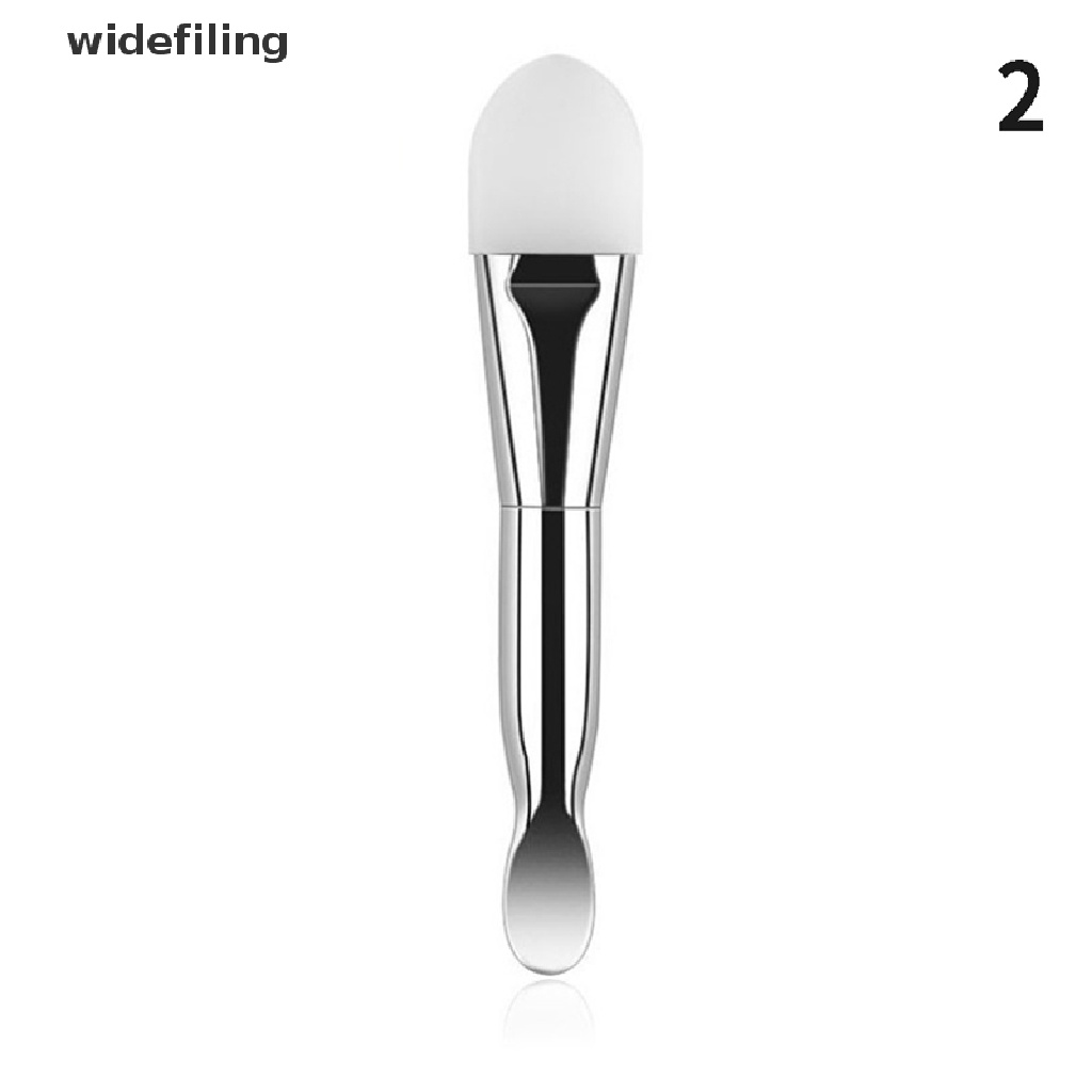 [Hàng mới về] Cọ đắp mặt nạ bùn chăm sóc da mềm mại màu bạc tiện lợi