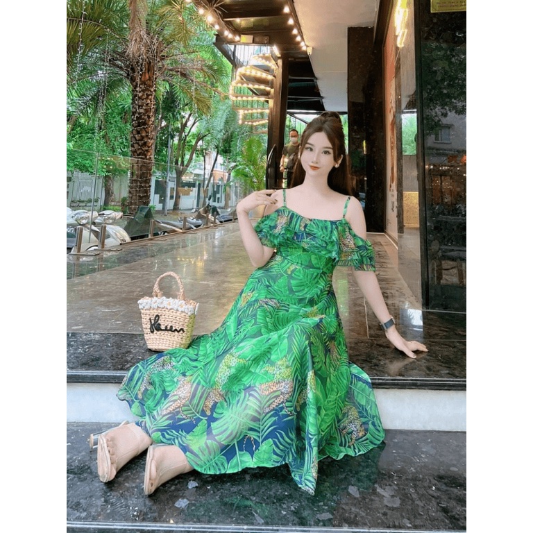 Mẫu Mới Thiết Kế Hợp Thời Trang --- Đầm Hai Dây Dáng Xuông Cực Xinh UP