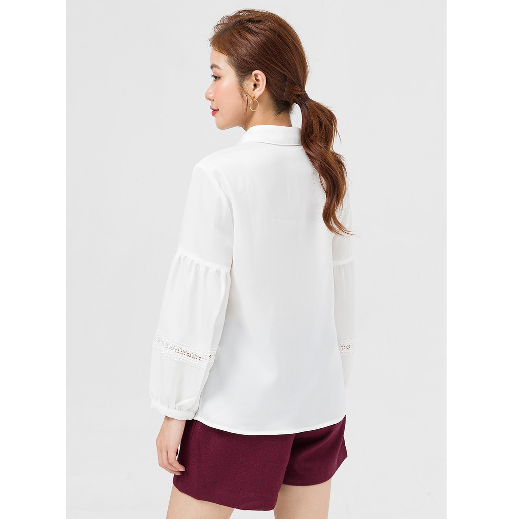 Áo Sơ Mi Nữ Phối Ren Vienne Tran O61H21Q001
