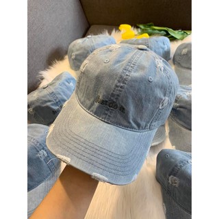 Mũ nón lưỡi trai chất bò rách kiểu thêu chữ Just do it