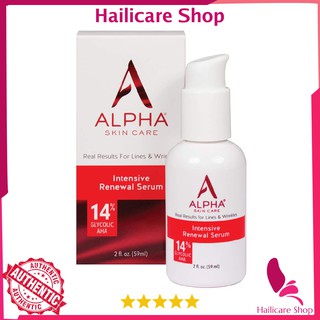 [Nhập Mỹ] Serum Alpha skincare Intensive Renewal Serum with 14% AHA
