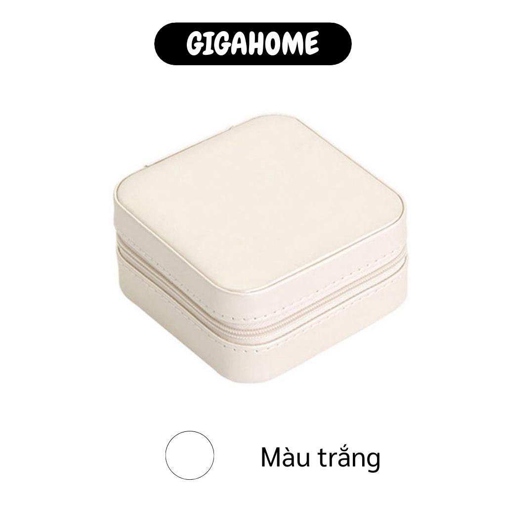 Hộp Đựng ttrang Sức GIGAHOME Hộp Bảo Quản Dây Chuyền, Khuyên Tai, Nhẫn Bằng Da Pu 8861