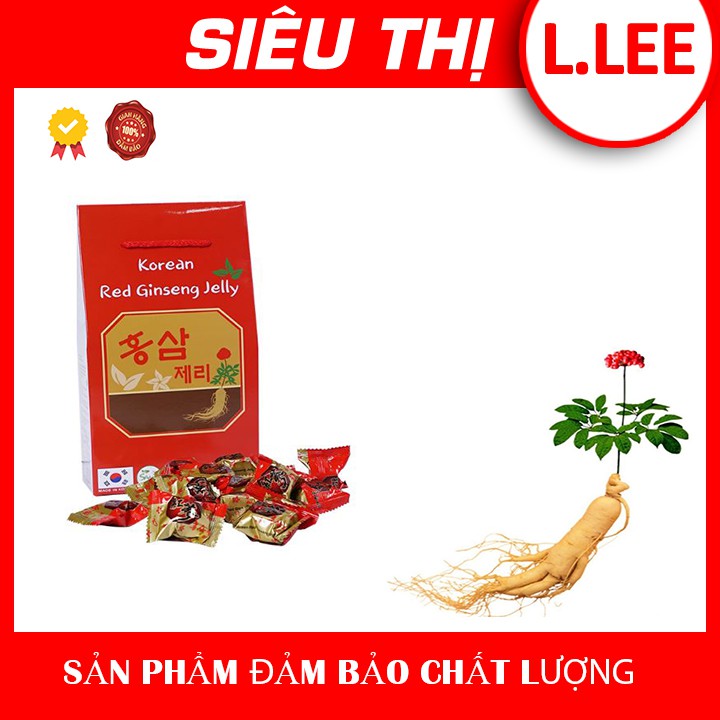 Kẹo dẻo hồng sâm Korea Red Ginseng Jelly 200g. Date 2022. ( tặng kèm 3 mặt nạ hồng sâm khi mua combo 3 kẹo)