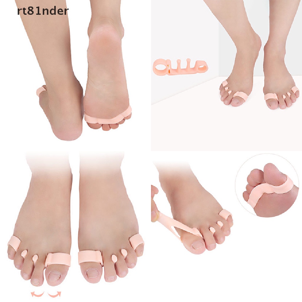 1 Cặp Đai Silicone Tách Ngón Chân Chỉnh Hình Chăm Sóc Ngón Chân Cái