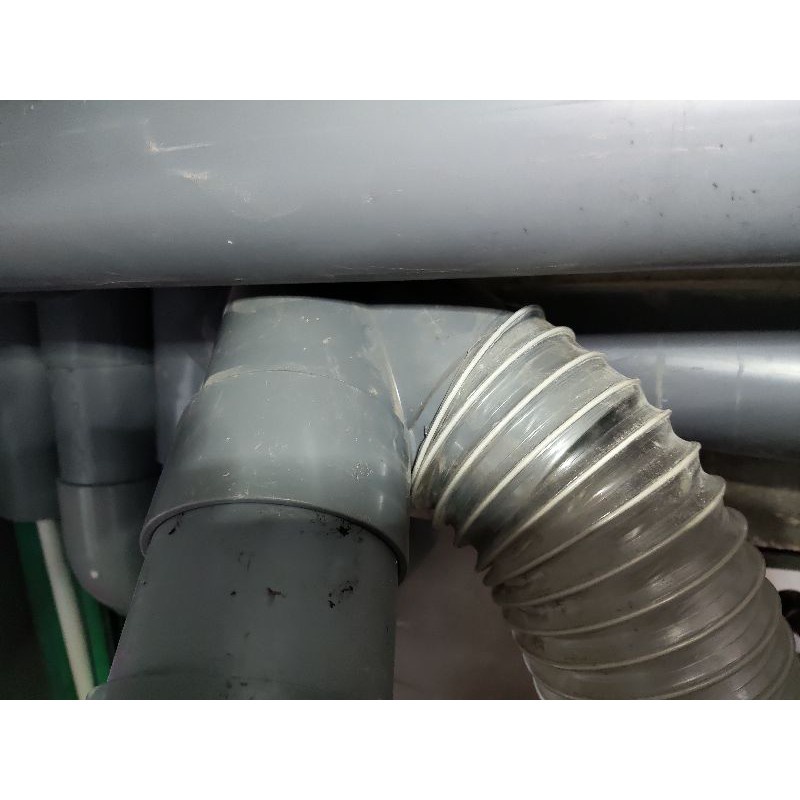 Ống hút mùi hút bụi thông gió đường kính 100  nhựa PVC trong suốt lõi thép lò xo siêu bền tiện dụng
