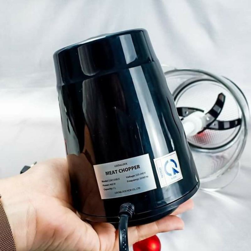 Máy xay thịt cối thủy tinh Lock&Lock EJM156 - Hàng chính hãng