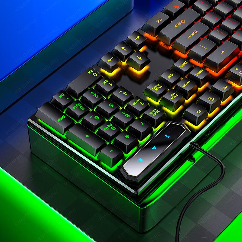 Bàn Phím Máy Tính Gaming YINDIAO V4 & V4Pro - Đèn LED RGB Chống Nước Game Máy Tính Esport - Chính Hãng