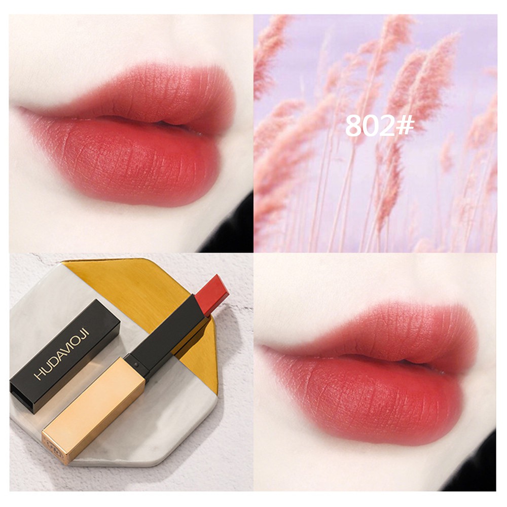(Hàng Mới Về) Son Lì Hudamoji Chống Nước Lâu Phai 6 Màu Sắc Tùy Chọn Mờ / Matte | BigBuy360 - bigbuy360.vn