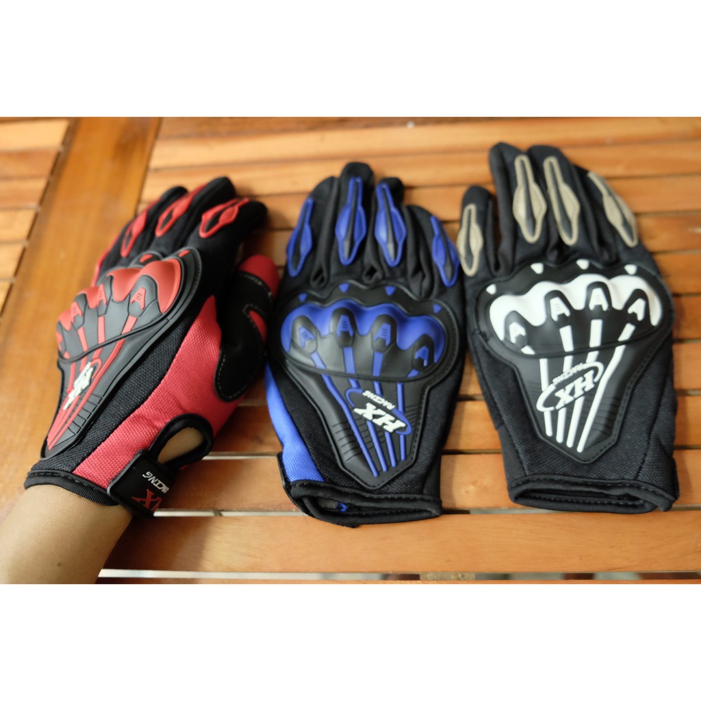 Găng tay đi xe máy, găng tay đi phượt HX- Probiker full ngón, có gù nhựa