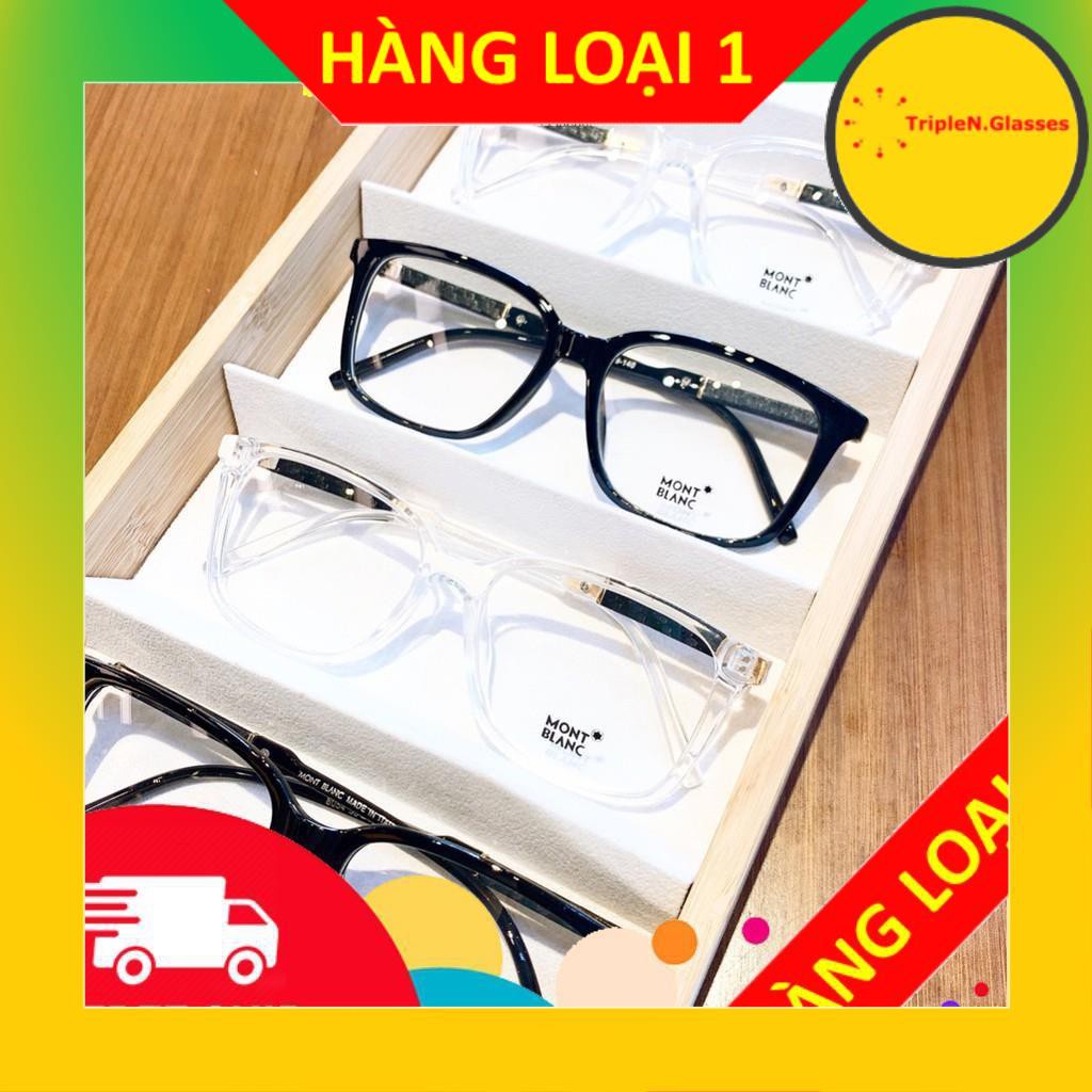 ♕№Gọng kính cận vuông GV113 kèm sẳn tròng 0 độ chống ánh sáng xanh bảo vệ mắt trước màn hình phù hợp mặt tròn, dài