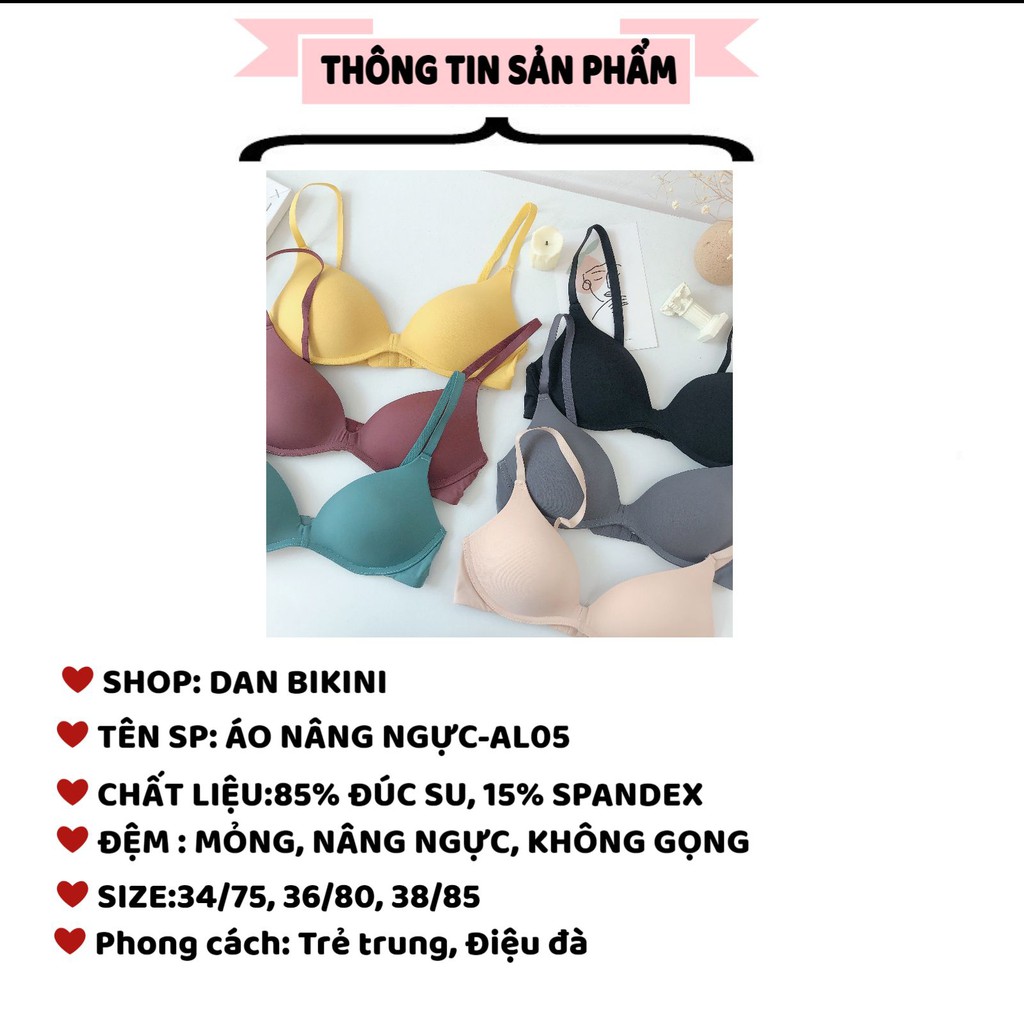 Áo Lót Nữ đúc su không gọng - Áo Ngực Nữ không gọng nâng ngực đúc su mềm mại kháng khuẩn mẫu AL05 | BigBuy360 - bigbuy360.vn