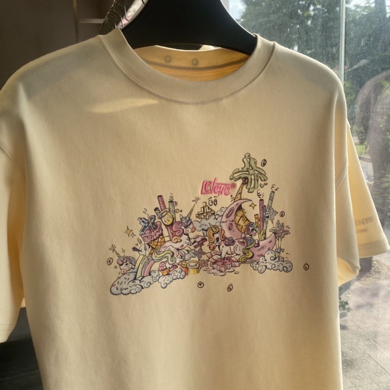 Áo LEVENTS LVS UNICORN TEE / CREAM (vải FABRIC)