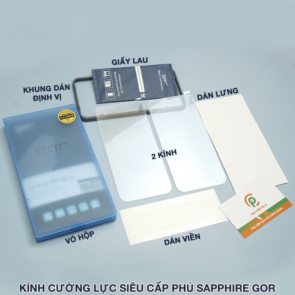 Kính cường lực Iphone 12 Mini / 13 Pro Max chính hãng KingKong Nillkin Gor full màn hình trong suốt cho Iphone 12 Mini