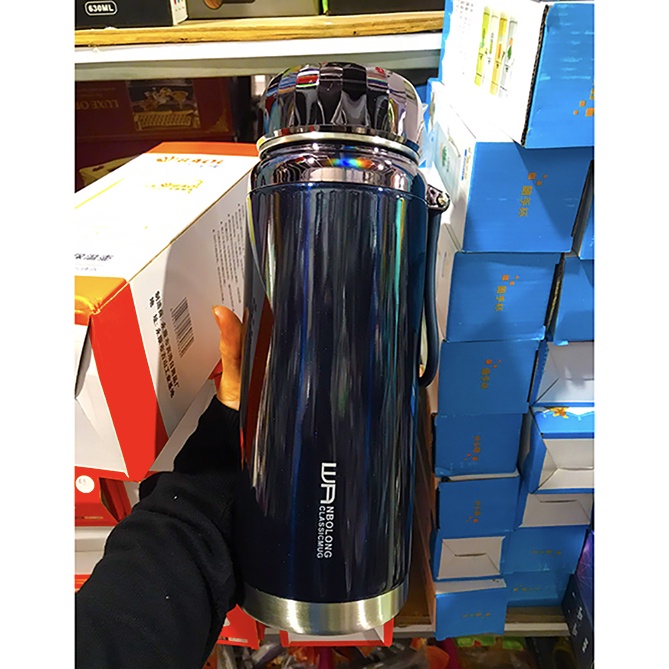 Bình GIữ Nhiệt Inox 304 Cao Cấp Wa Nbolong 15OOM - Giữ Nhiệt Tối Ưu Lên Đến 12 Tiếng