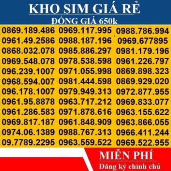 [SỐ ĐẸP]Sim 4G Viettel Hợp Mệnh Phong Thủy