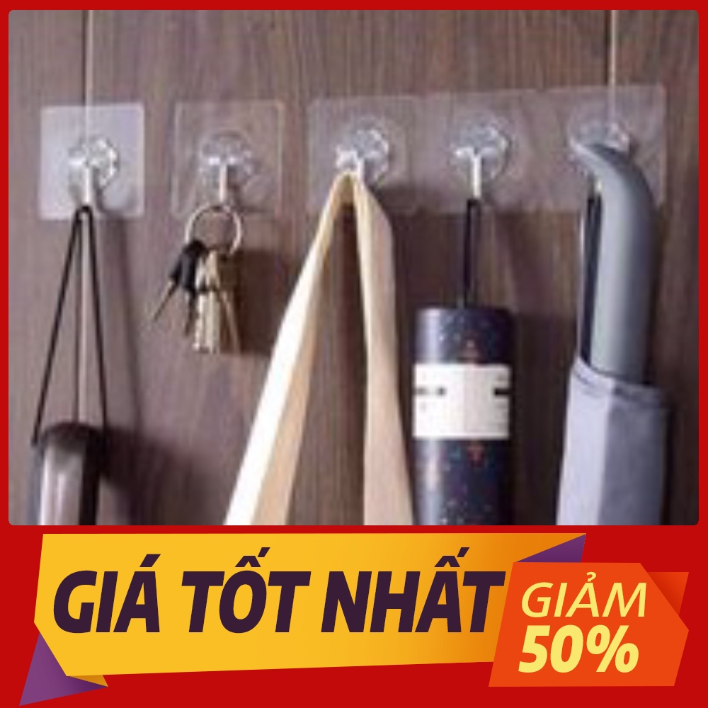 Móc Dán Tường Siêu Dính Trong Suốt Chịu Lực Cực Tốt Vô Cùng Thời Trang Và Gọn Gàng Ngăn Nắp