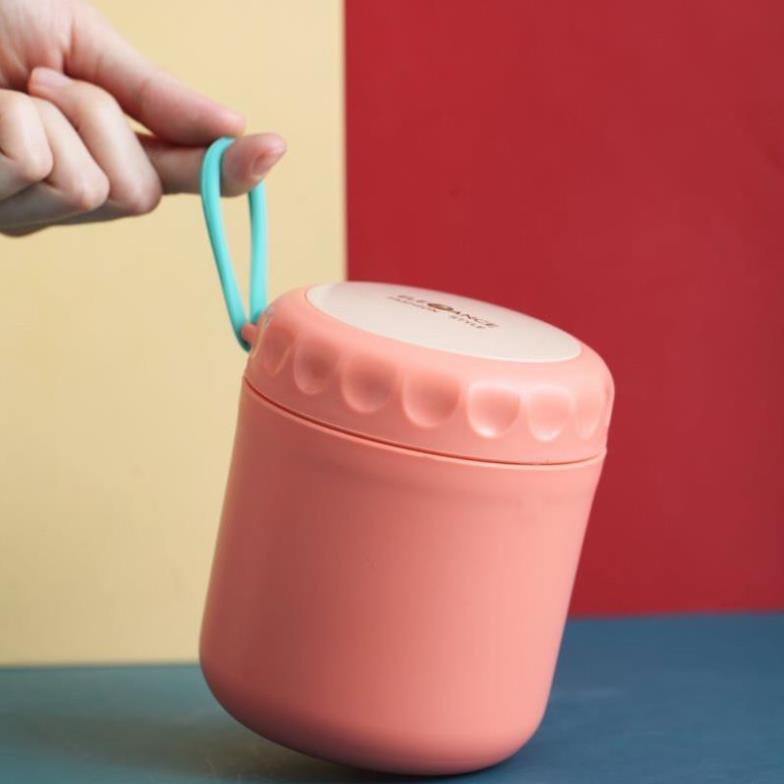 [TUYỂN SỈ ⚡] Bình Ủ Cháo Giữ Nhiệt ELEFANCE Có Quai Dung Tích 430ml