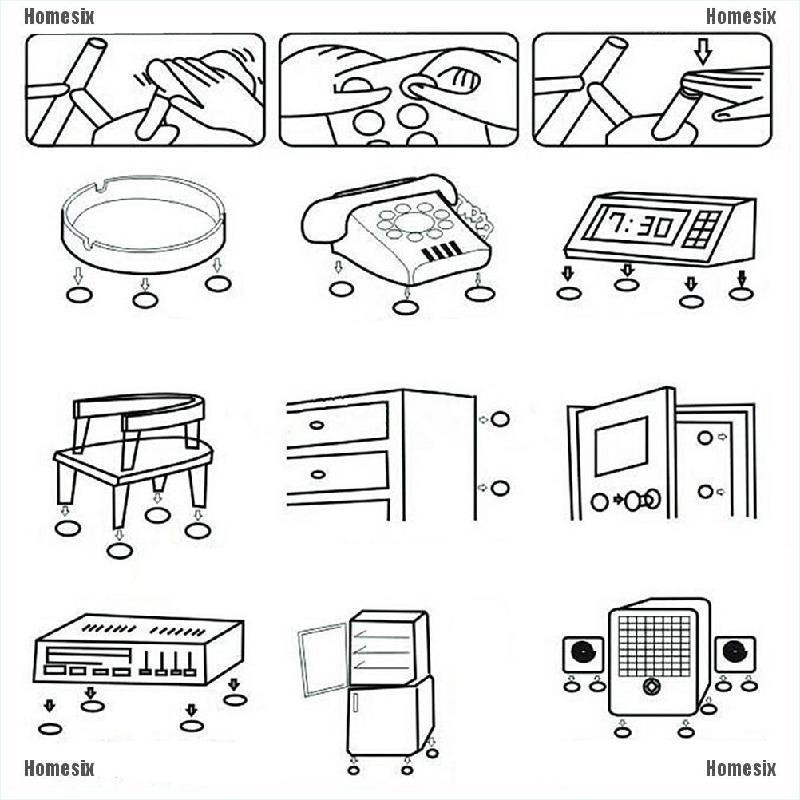 Set 2 Miếng Dán Tường Chặn Cửa Chống Va Đập