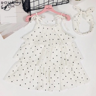 Đầm hai dây nhẹ nhàng cho bé