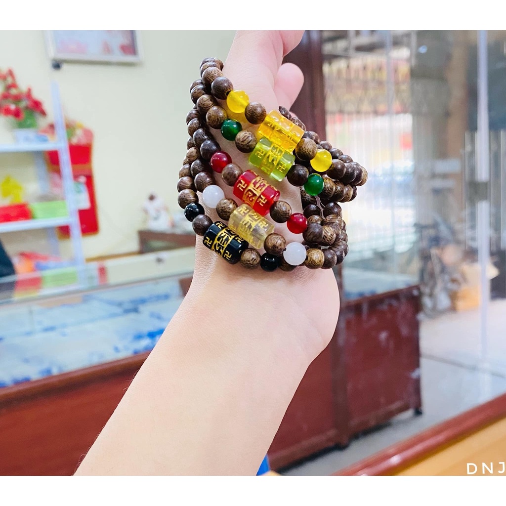 Vòng tay trầm hương lu thống phong thủy an yên tài lộc